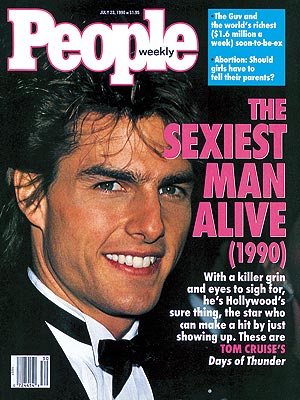 Sexiest Man Alive 1990 Tom Cruise