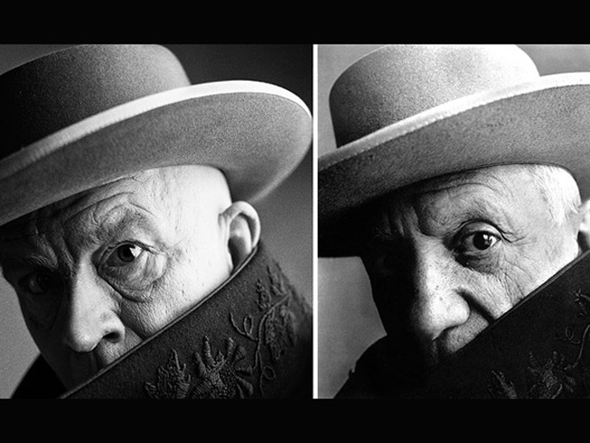 Джон Малкович в образе знаменитых фотографий Пабло Пикассо