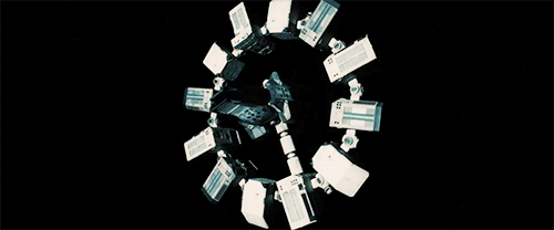Interstellar GIF Интерстеллар орбитальная станция
