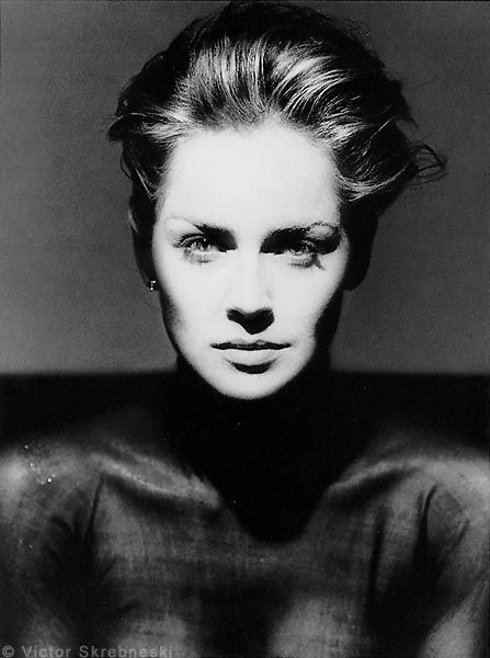 Шэрон Стоун фото черно-белое Sharon Stone photo black and white
