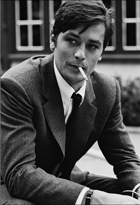 Ален Делон фото сигарета  Alain Delon photo cigarette