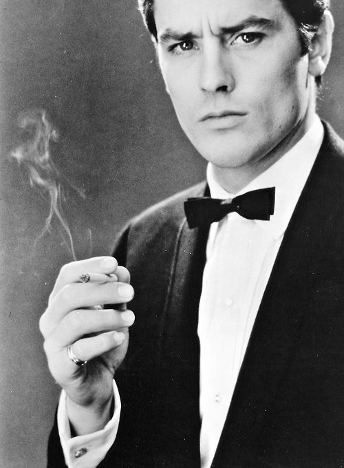 Ален Делон фото сигарета  Alain Delon photo cigarette