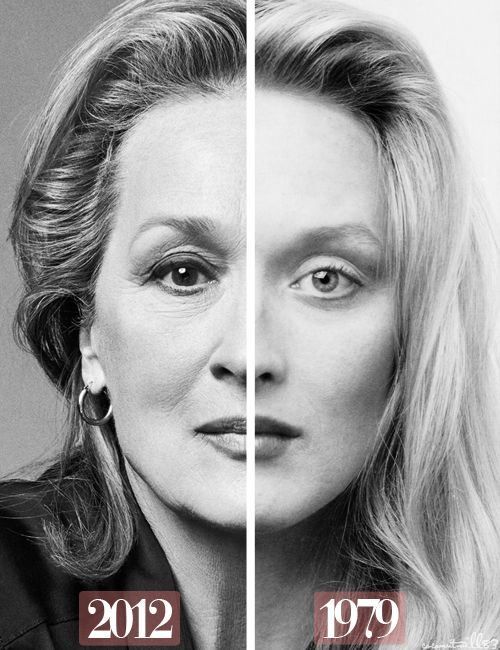 Мерил Стрип фото с разницей в 33 года Meryl Strip photo 33 years ago